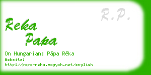 reka papa business card